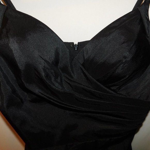 Da Vinci Black Cocktail Party Dress Size 12 Vintage Holiday - Picture 6 of 11